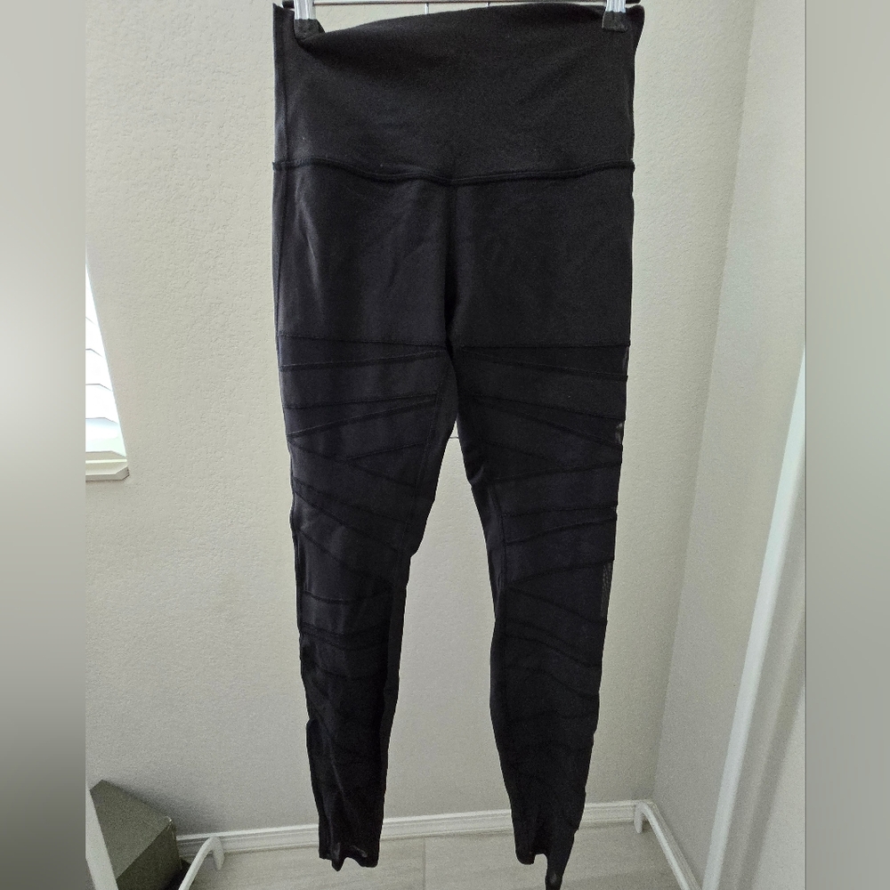 lululemon athletica "Tech Mesh Black Leggings"